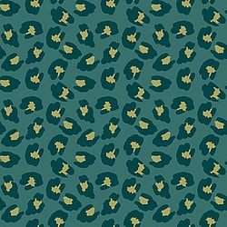 Galerie Wallcoverings Product Code 18535 - Into The Wild Wallpaper Collection - Green Colours - Leopard Print Design