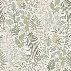 Galerie Wallcoverings Product Code 20102 - Ester Wallpaper Collection - Green Colours -  