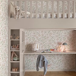 Galerie Wallcoverings Product Code 20111 - Ester Wallpaper Collection - Pink green Colours -  