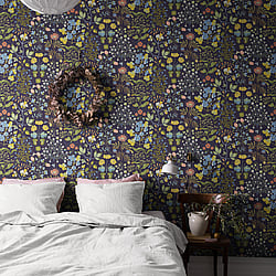 Galerie Wallcoverings Product Code 22002 - Fagring Wallpaper Collection - Dark blue/green Colours - Groh Design