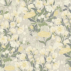 Galerie Wallcoverings Product Code 22012 - Fagring Wallpaper Collection - Yellow Colours - Hava Design