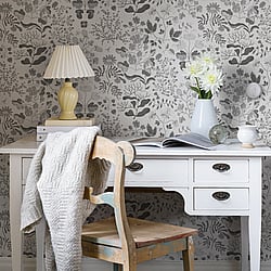 Galerie Wallcoverings Product Code 22029 - Fagring Wallpaper Collection - Black/white Colours - Groh Design