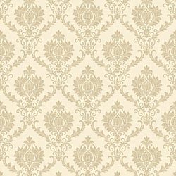 Galerie Wallcoverings Product Code 23643 - Classic Italian Wallpaper Collection - Cream Beige Colours - A damask with a stylised, contemporary edge. Less floral and more geometric, but still with the overall traditional sumptuousness of a classic damask.  Design