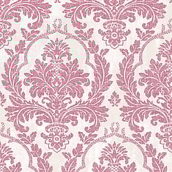Galerie Wallcoverings Product Code 25714 - Cottage Chic Wallpaper Collection - Pink Colours - Damasco Platino Design
