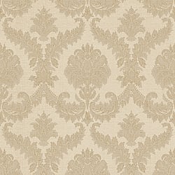 Galerie Wallcoverings Product Code 25722 - Classic Italian Wallpaper Collection - Beige Colours - A traditional damask on a woven effect background, giving a classical, formal edge to any interior scheme Design