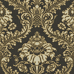 Galerie Wallcoverings Product Code 25739 - Cottage Chic Wallpaper Collection - Black Beige Colours - Damasco Superior Design