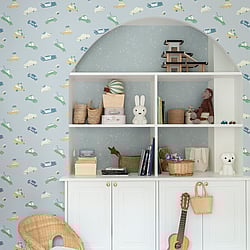 Galerie Wallcoverings Product Code 29013 - Resan Wallpaper Collection - Light blue Colours - Bilarna Design