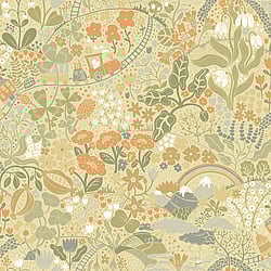 Galerie Wallcoverings Product Code 29030 - Resan Wallpaper Collection - Yellow Colours - Tåget Design