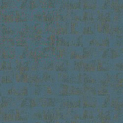 Galerie Wallcoverings Product Code 30827 - Montego Wallpaper Collection - Turquoise Gold Colours - Distressed Metallic Texture Design