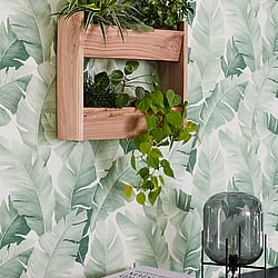 Galerie Wallcoverings Product Code 31650 - The New Design Book Wallpaper Collection - white green Colours - Floral Design
