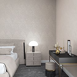 Galerie Wallcoverings Product Code 32280 - Avalon Wallpaper Collection - White Pearl Colours - Art Deco Design
