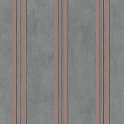 Galerie Wallcoverings Product Code 32637 - City Glam Wallpaper Collection - Rose Gold Grey Colours - Mixed Stripe Design