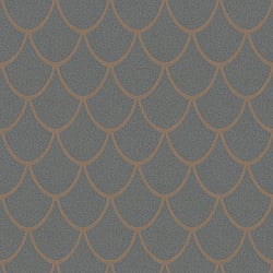 Galerie Wallcoverings Product Code 32721 - City Glam Wallpaper Collection - Dark Grey Rose Gold Colours - Arch Design