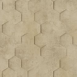 Galerie Wallcoverings Product Code 34163 - Loft 2 Wallpaper Collection - Brown Colours - 3D Geometric Hexagon  Design