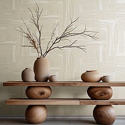 Galerie Wallcoverings Product Code 34646 - Terra Wallpaper Collection - Beige Colours - Graphic Design