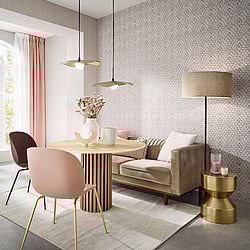 Galerie Wallcoverings Product Code 35812 - Fashion Icon Wallpaper Collection - Red Brown Colours - 3D optics Design