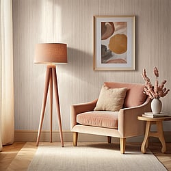 Galerie Wallcoverings Product Code 35834 - Fashion Icon Wallpaper Collection - Beige Colours - Stripes Design