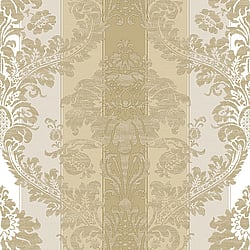 Galerie Wallcoverings Product Code 3912 - Italian Damasks 3 Wallpaper Collection - Gold Colours - Damask Stripe Design
