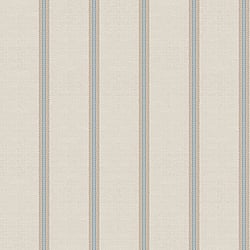 Galerie Wallcoverings Product Code 3966 - Italian Damasks 3 Wallpaper Collection - Blue Gold Cream Colours - Classic Stripe Design