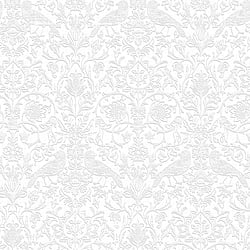 Galerie Wallcoverings Product Code 47608 - Heritage Wallpaper Collection - white Colours - Batik Design