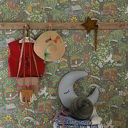 Galerie Wallcoverings Product Code 63003 - Resan Wallpaper Collection - Multi dark Colours - Bygga Bo Design