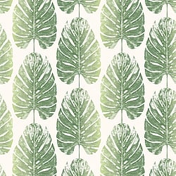 Galerie Wallcoverings Product Code 7325 - Evergreen Wallpaper Collection - Greens Colours - Leaf Stripe Design