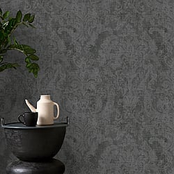 Galerie Wallcoverings Product Code 81422 - Cerra Wallpaper Collection - Black Colours -  