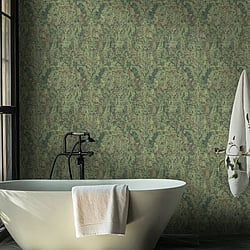 Galerie Wallcoverings Product Code 81424 - Cerra Wallpaper Collection - Green Colours -  