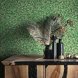 Galerie Wallcoverings Product Code 91953 - Vault Wallpaper Collection - Green Colours - Feathers Design