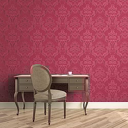 Galerie Wallcoverings Product Code 95101 - Ornamenta 2 Wallpaper Collection - Pink Colours - Classic Damask Design