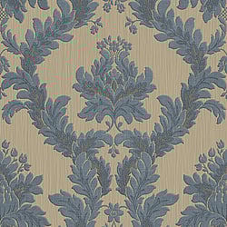 Galerie Wallcoverings Product Code 95104 - Ornamenta 2 Wallpaper Collection - Dark Beige Grey Colours - Classic Damask Design