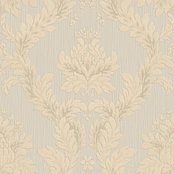 Galerie Wallcoverings Product Code 95121 - Ornamenta Wallpaper Collection - Grey Beige Colours - Classic Damask Design