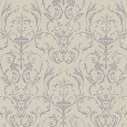 Galerie Wallcoverings Product Code 95507 - Ornamenta 2 Wallpaper Collection - Silver Grey Colours - Toscano Damask Design
