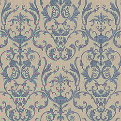 Galerie Wallcoverings Product Code 95546 - Ornamenta 2 Wallpaper Collection - Beige Blue Colours - Toscano Damask Design