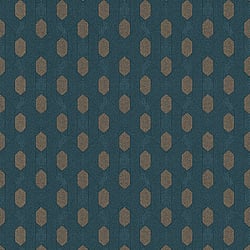 Galerie Wallcoverings Product Code AC60021 - Absolutely Chic Wallpaper Collection - Beige Blue Brown Colours - Art Deco Style Geometric Motif Design