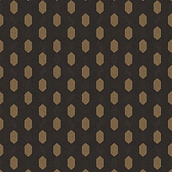 Galerie Wallcoverings Product Code AC60022 - Absolutely Chic Wallpaper Collection - Brown Metallic Black Colours - Art Deco Style Geometric Motif Design
