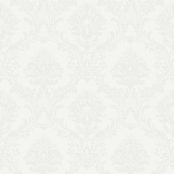 Galerie Wallcoverings Product Code CI38211 - Classic Silks 4 Wallpaper Collection - White Opaque Colours - Document Damask Design