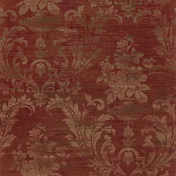 Galerie Wallcoverings Product Code CI38259 - Classic Silks 4 Wallpaper Collection - Pale Gold, Red, Dk. Green Colours - Sari Damask Design