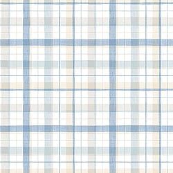 Galerie Wallcoverings Product Code CK36629 - Kitchen Style 3 Wallpaper Collection - Blue White Colours - Textured Plaid Design