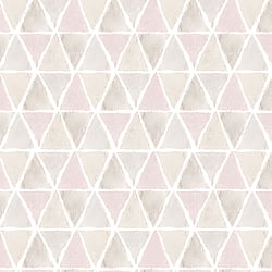 Galerie Wallcoverings Product Code CK36636 - Kitchen Style 3 Wallpaper Collection - Pink Grey Beige Colours - Geo Triangles Design