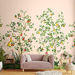 Galerie Wallcoverings Product Code DB30301M - Daisy Bennett Wallpaper Collection - Pinks Colours - Citrus Grove Mural Design