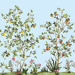 Galerie Wallcoverings Product Code DB30302M - Daisy Bennett Wallpaper Collection - Blues Colours - Citrus Grove Mural Design