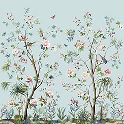Galerie Wallcoverings Product Code DB31402M - Daisy Bennett Wallpaper Collection - Blues Colours - Charleston Garden Mural Design