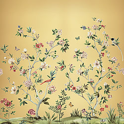 Galerie Wallcoverings Product Code DB33603M - Daisy Bennett Wallpaper Collection - Golds Colours - Chinoiserie Magnolia Mural Design