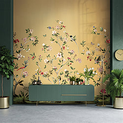 Galerie Wallcoverings Product Code DB33603M - Daisy Bennett Wallpaper Collection - Golds Colours - Chinoiserie Magnolia Mural Design