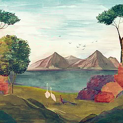 Galerie Wallcoverings Product Code DW2037 - Designer Walls Wallpaper Collection - multicolour Colours - Oriental Landscape  Design