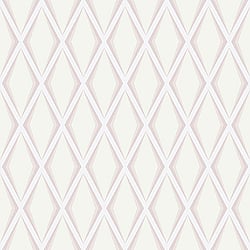 Galerie Wallcoverings Product Code EL21061 - Elisir Wallpaper Collection - Pink Silver White Colours - Modern Trellis Design