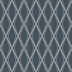 Galerie Wallcoverings Product Code EL21063 - Elisir Wallpaper Collection - Blue Brown Colours - Modern Trellis Design