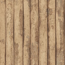 Galerie Wallcoverings Product Code FH37536 - Homestyle Wallpaper Collection - Black Brown Colours - Log Cabin Design