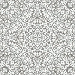 Galerie Wallcoverings Product Code FH37544 - Homestyle Wallpaper Collection - Blue Grey Colours - Floral Tile Design